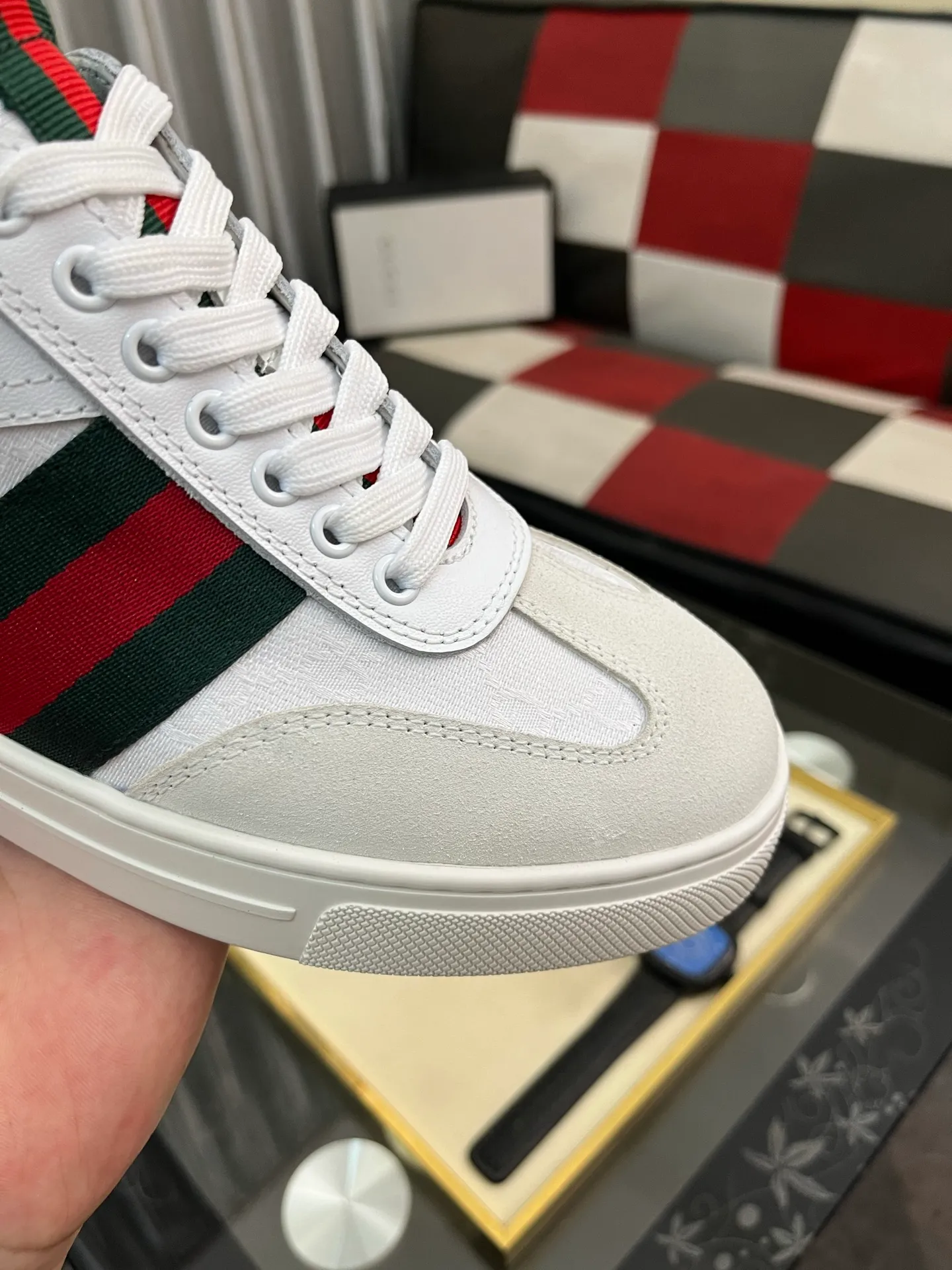 Men's Men's Shoes 💰440 ⌚️⌚️[GUCCI] Gucci men's casual shoes are absolutely popular 🔥The ultimate matching item for trendy men! The charm of super texture is irresistible, the main recommendation, the flower leather color is bright! The upper is made of high-quality brand printed fabric with cowhide, breathable leather lining and wear-resistant rubber sole, noble and elegant! Extremely comfortable🎁🎁You can be as handsome as you want💪 Available in sizes 38-44 and 5️⃣colors